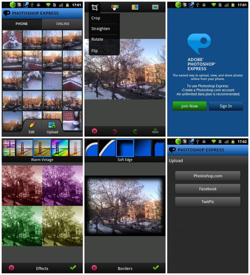 Meilleures applications de retouche photo pour Android