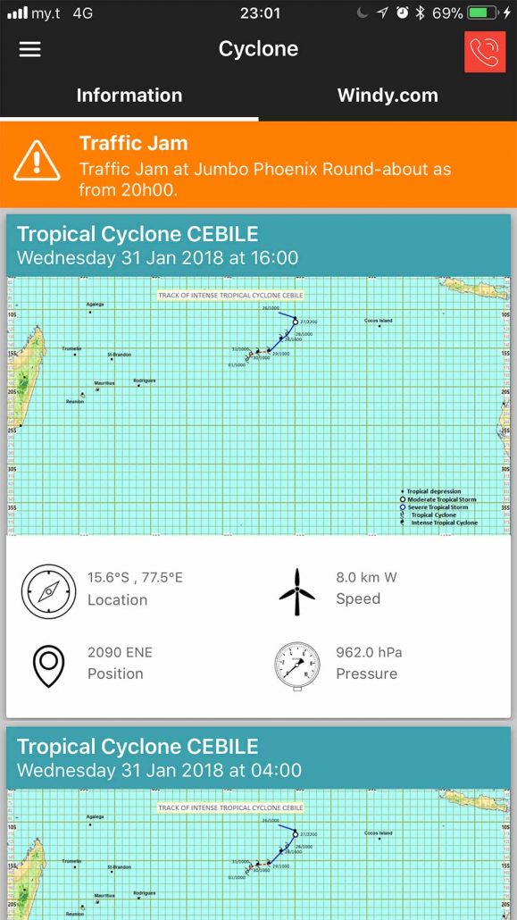 My.t Weather App : tout savoir du temps qu’il fait à l’île Maurice