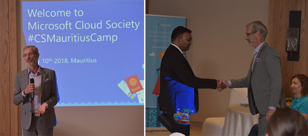 Maurice accueille le camp de Formation de Microsoft Cloud Society  