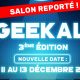 salon Geekali – la 3e édition aura lieu, mais pas en aout