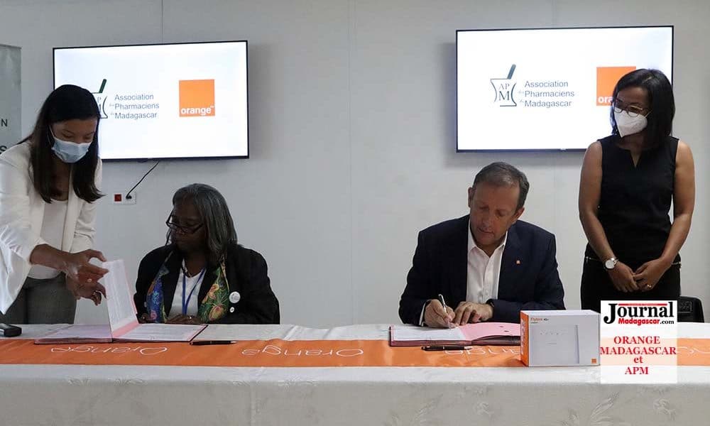 Un partenariat sign entre Orange Madagascar et l APM ict.io